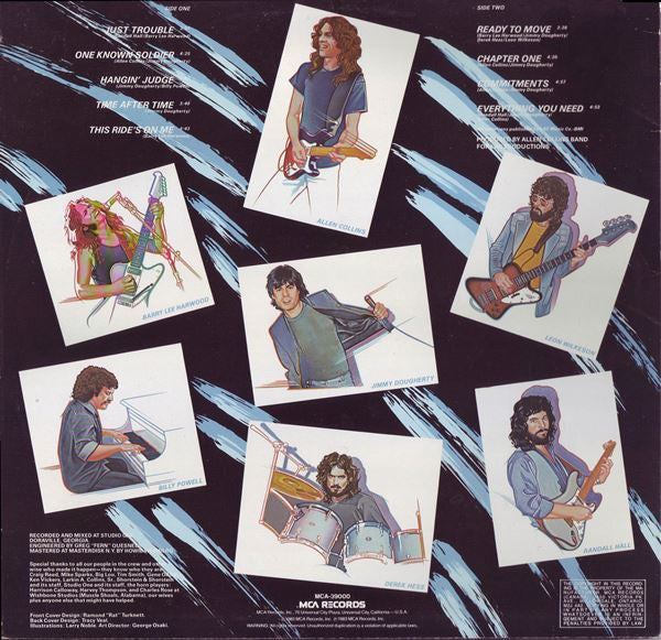 Allen Collins Band : Here, There And Back (LP, Album)