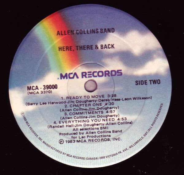 Allen Collins Band : Here, There And Back (LP, Album)
