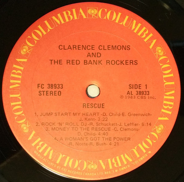Clarence Clemons And The Red Bank Rockers : Rescue (LP, Album)