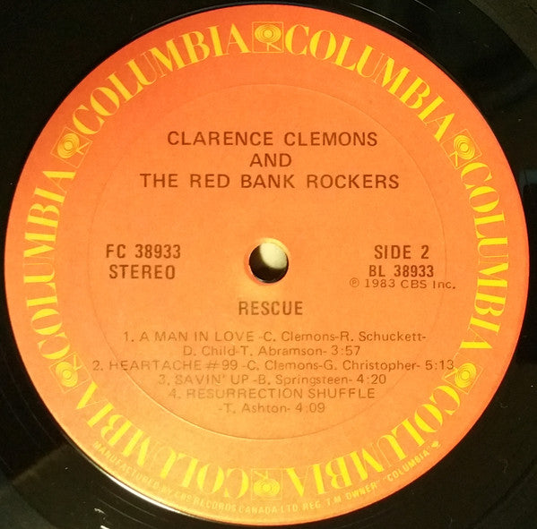 Clarence Clemons And The Red Bank Rockers : Rescue (LP, Album)