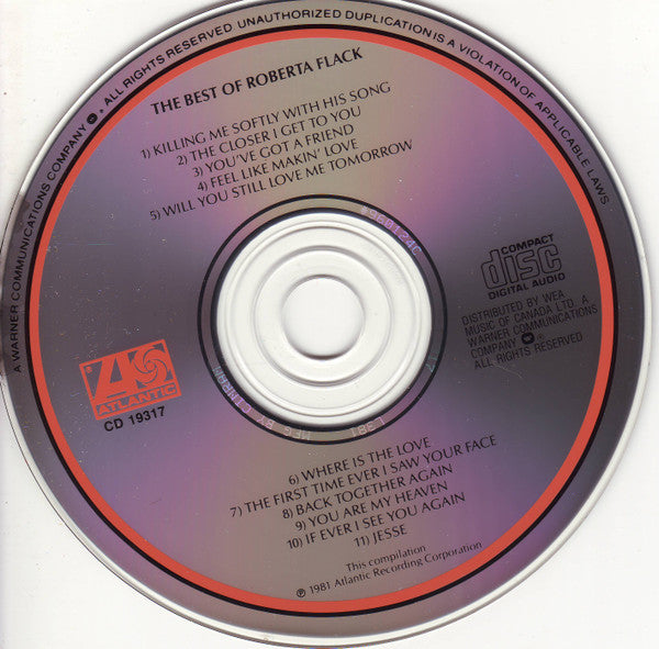 Roberta Flack : The Best Of Roberta Flack (CD, Comp, RE)