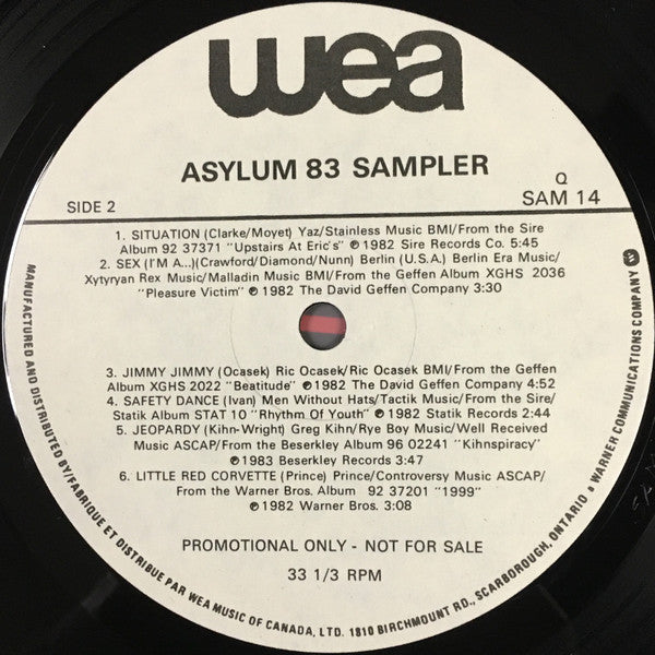 Various : Asylum 83 Sampler (LP, Comp, Promo, Smplr)