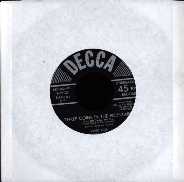 The Four Aces : Three Coins In The Fountain (7")