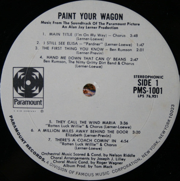 Various : Paint Your Wagon: Music From The Soundtrack (LP, Album, Mon)