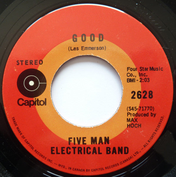 Five Man Electrical Band : Riverboat (7", Single)