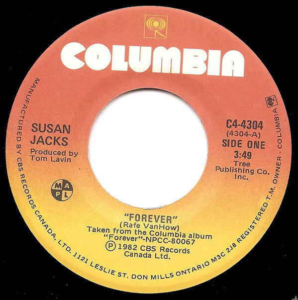 Susan Jacks : Forever (7", Single)
