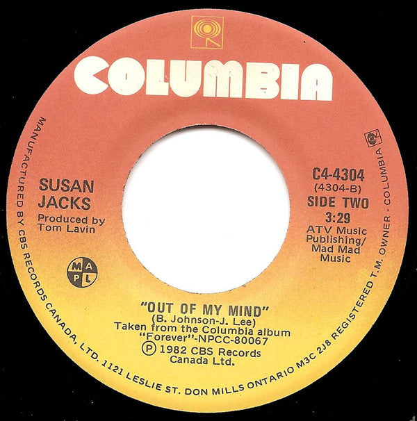 Susan Jacks : Forever (7", Single)