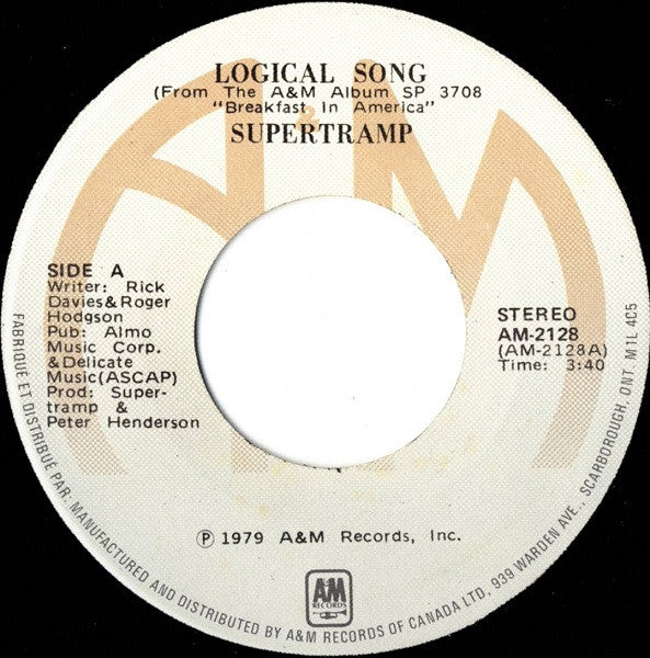 Supertramp : Logical Song (7")