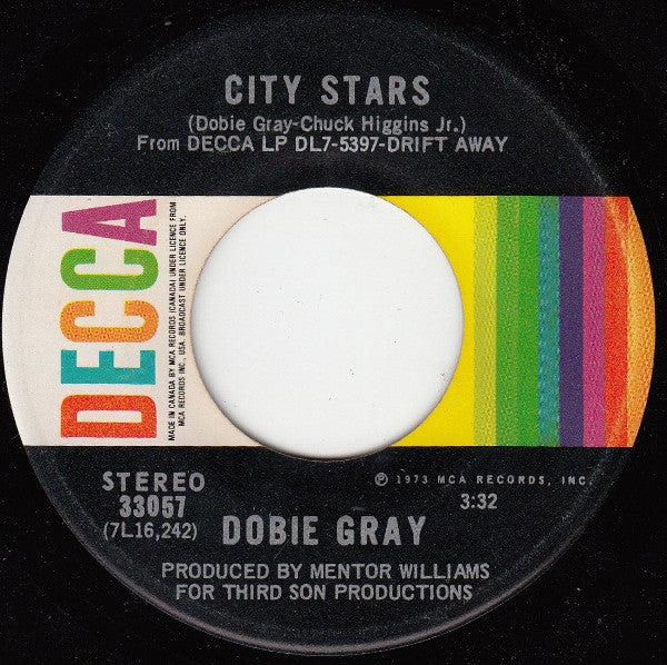 Dobie Gray : Drift Away (7", Single)