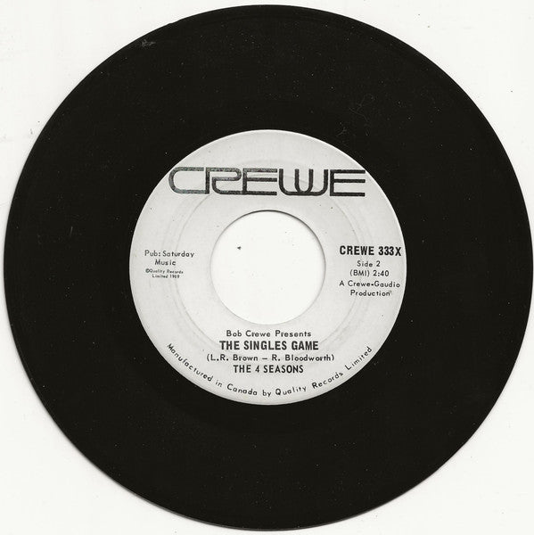The Four Seasons : And That Reminds Me (My Heart Reminds Me) (7", Single)