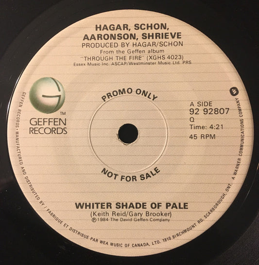 HSAS : Whiter Shade Of Pale (7", Single, Promo)