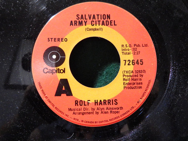 Rolf Harris : Vancouver Town '71 (7", Single)