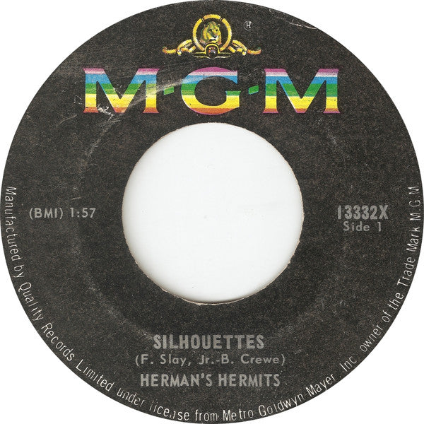 Herman's Hermits : Silhouettes (7", Single)
