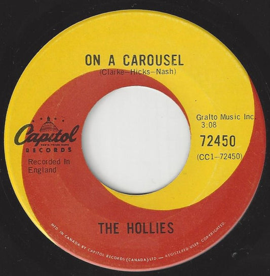 The Hollies : On A Carousel (7", Single)