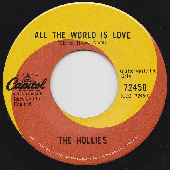 The Hollies : On A Carousel (7", Single)