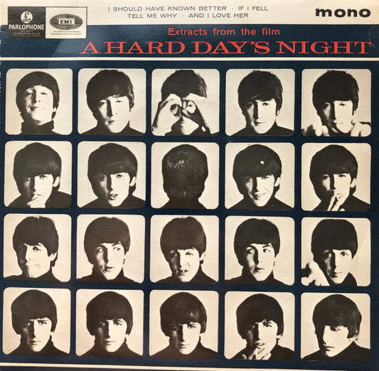 The Beatles : Extracts From The Film A Hard Day's Night (7", EP, Mono, RP)