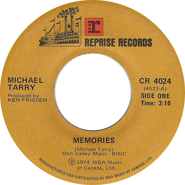 Michael Tarry : Memories / Grow Back The Roots (7", Single)