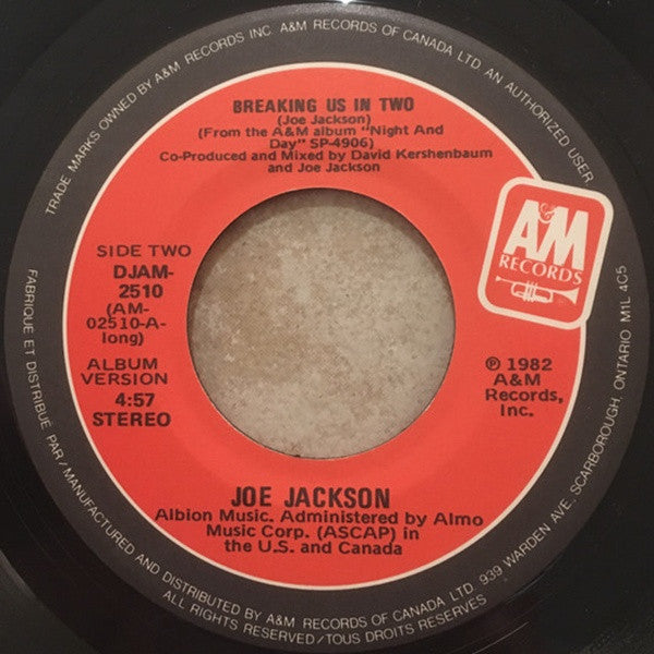 Joe Jackson : Breaking Us In Two (7", Single, Promo)