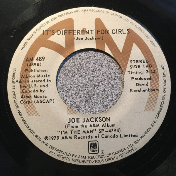 Joe Jackson : Kinda Kute (7", Single)