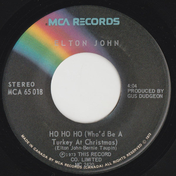 Elton John : Step Into Christmas (7", Single)
