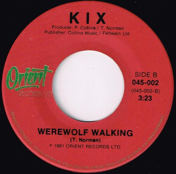 Kix (5) : Fear Of Flying (7", Single)