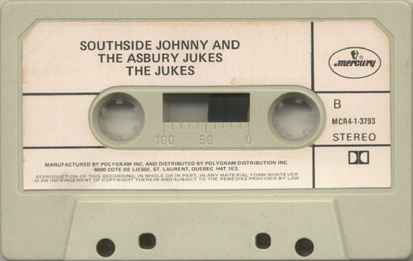 Southside Johnny & The Asbury Jukes : The Jukes (Cass, Album)