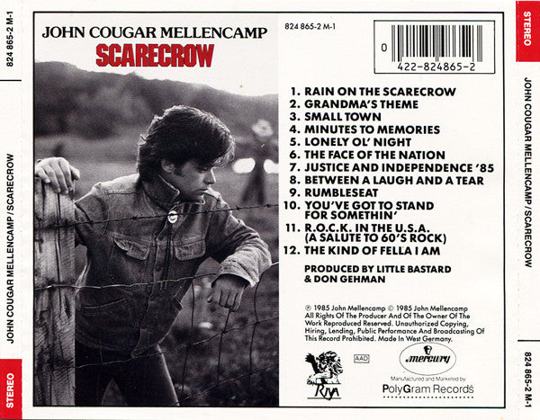 John Cougar Mellencamp : Scarecrow (CD, Album)