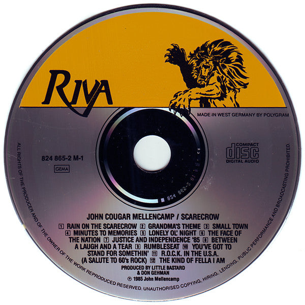 John Cougar Mellencamp : Scarecrow (CD, Album)