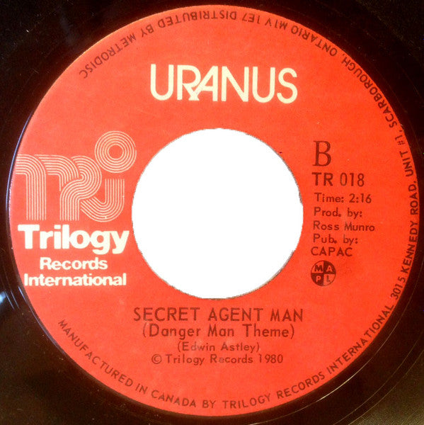Uranus (15) : You're So Square (7", Single)