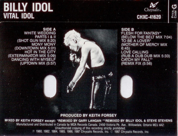Billy Idol : Vital Idol (Cass, Comp, G, )