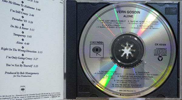Vern Gosdin : Alone (CD, Album)