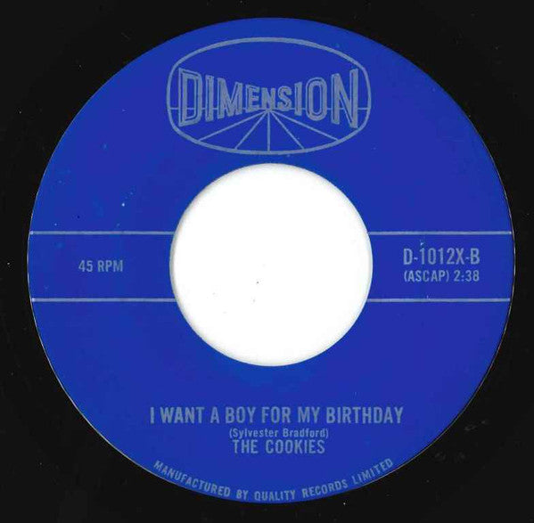 The Cookies : Will Power / I Want A Boy For My Birthday (7", Single)