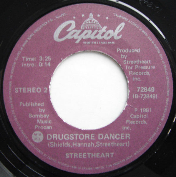 Streetheart : Teenage Rage (7", Single)