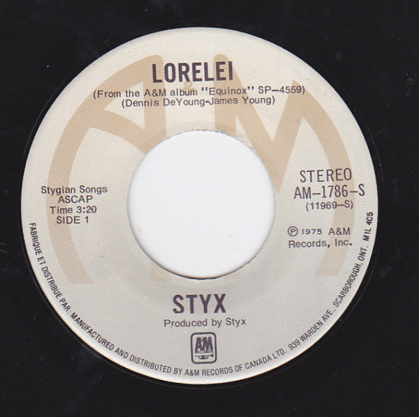Styx : Lorelei (7", Single)