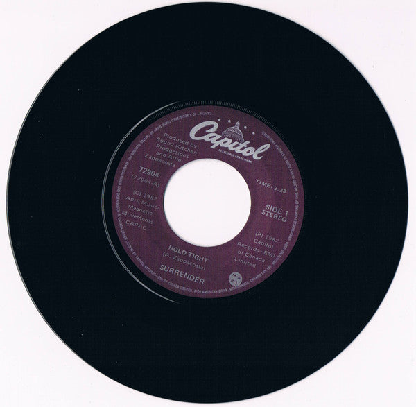Surrender (3) : Hold Tight (7", Single)