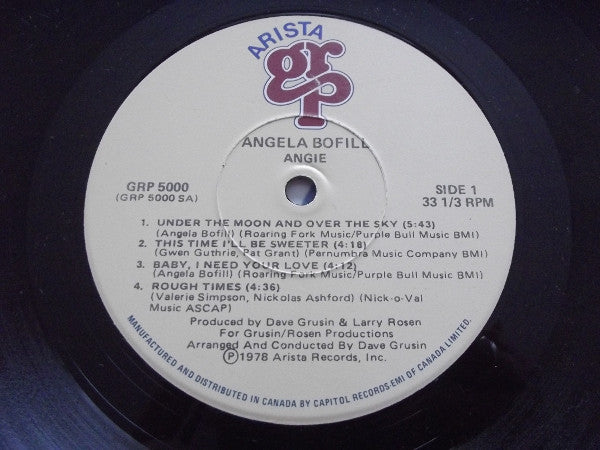 Angela Bofill : Angie (LP, Album, Gat)