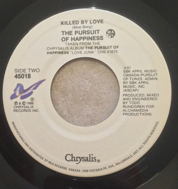 The Pursuit Of Happiness : Beautiful White (7", Single)