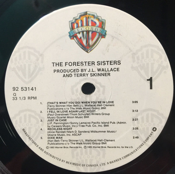 The Forester Sisters : The Forester Sisters (LP)