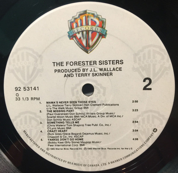 The Forester Sisters : The Forester Sisters (LP)