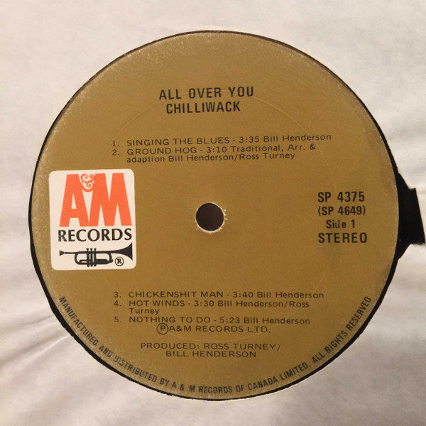 Chilliwack : All Over You (LP, Album)
