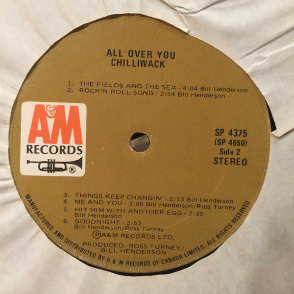 Chilliwack : All Over You (LP, Album)