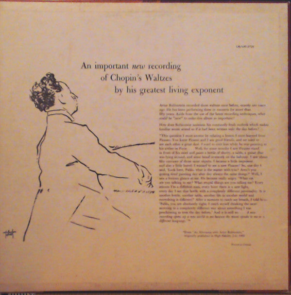 Arthur Rubinstein : Chopin Waltzes (LP, Mono, Dyn)