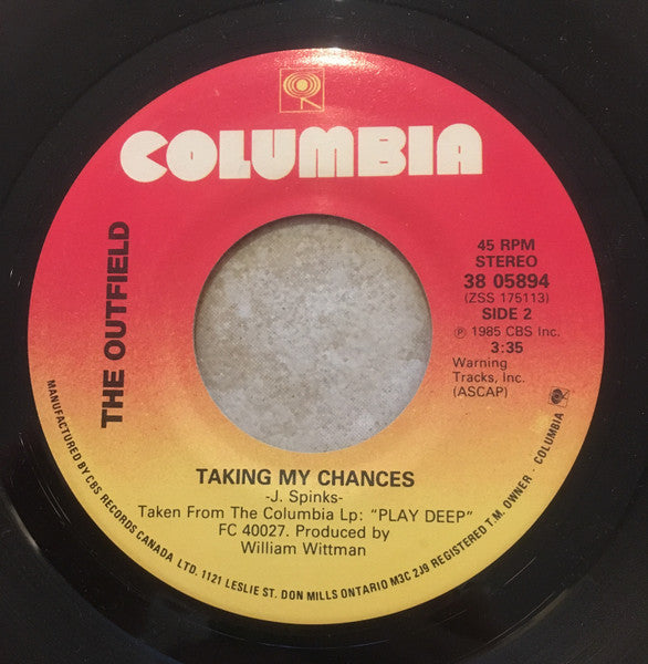 The Outfield : All The Love In The World (7", Single)