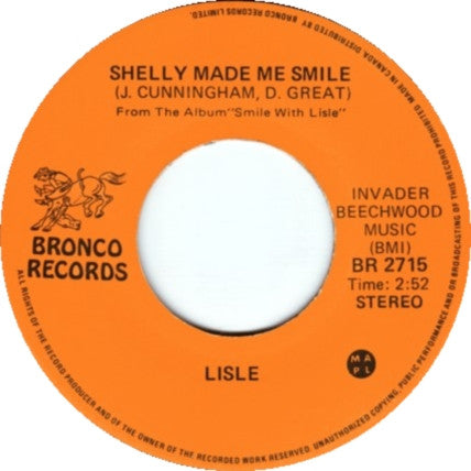 Lisle : Your Song / Shelly Made Me Smile (7")
