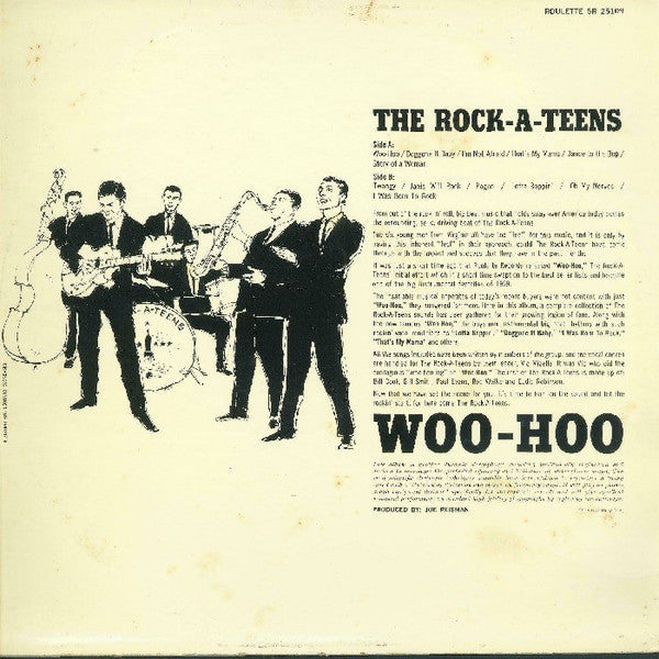 The Rock-A-Teens : Woo-Hoo (LP, Album, RE)