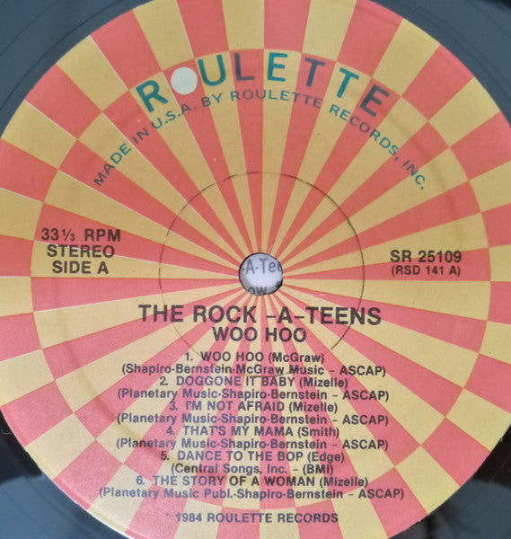 The Rock-A-Teens : Woo-Hoo (LP, Album, RE)