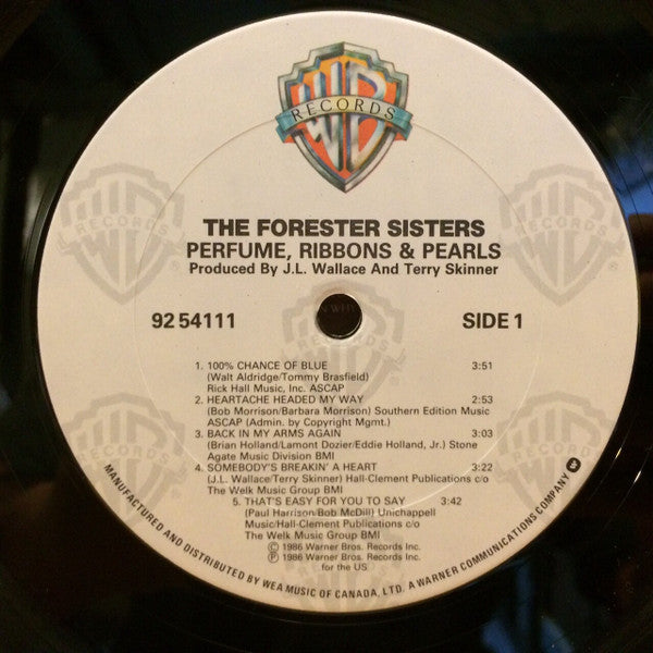 The Forester Sisters : Perfume, Ribbons & Pearls (LP, Album)