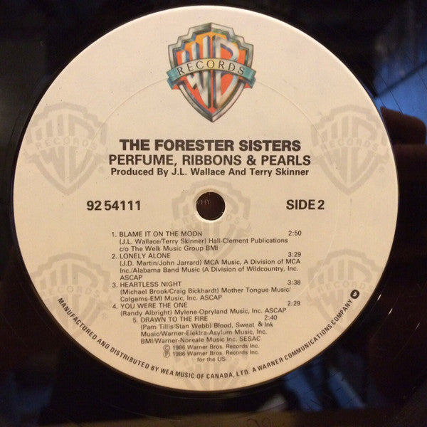 The Forester Sisters : Perfume, Ribbons & Pearls (LP, Album)