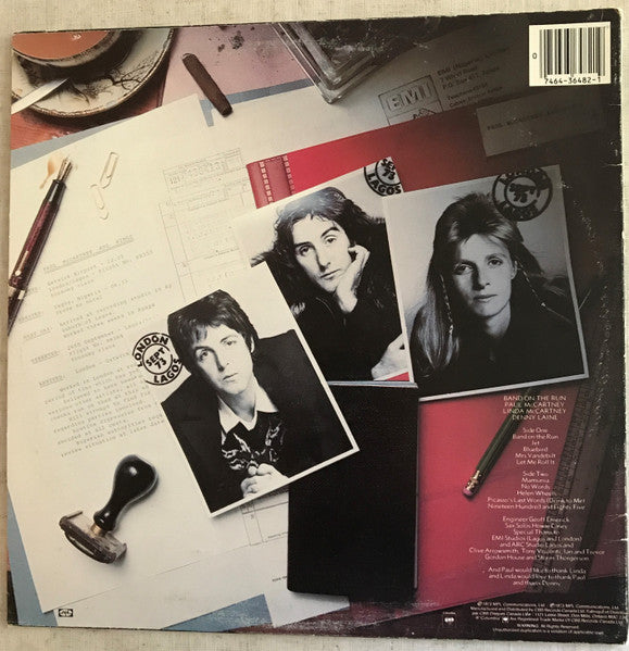 Wings (2) : Band On The Run (LP, Album, RE)