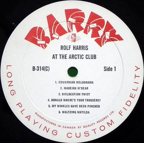 Rolf Harris : At The Arctic Club (LP, Album, Mono)